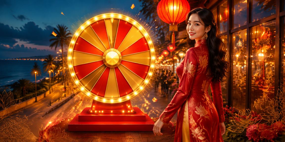 Không khí nhộn nhịp chợ đêm Mũi Né với người dùng theo dõi kết quả cược trên điện thoại